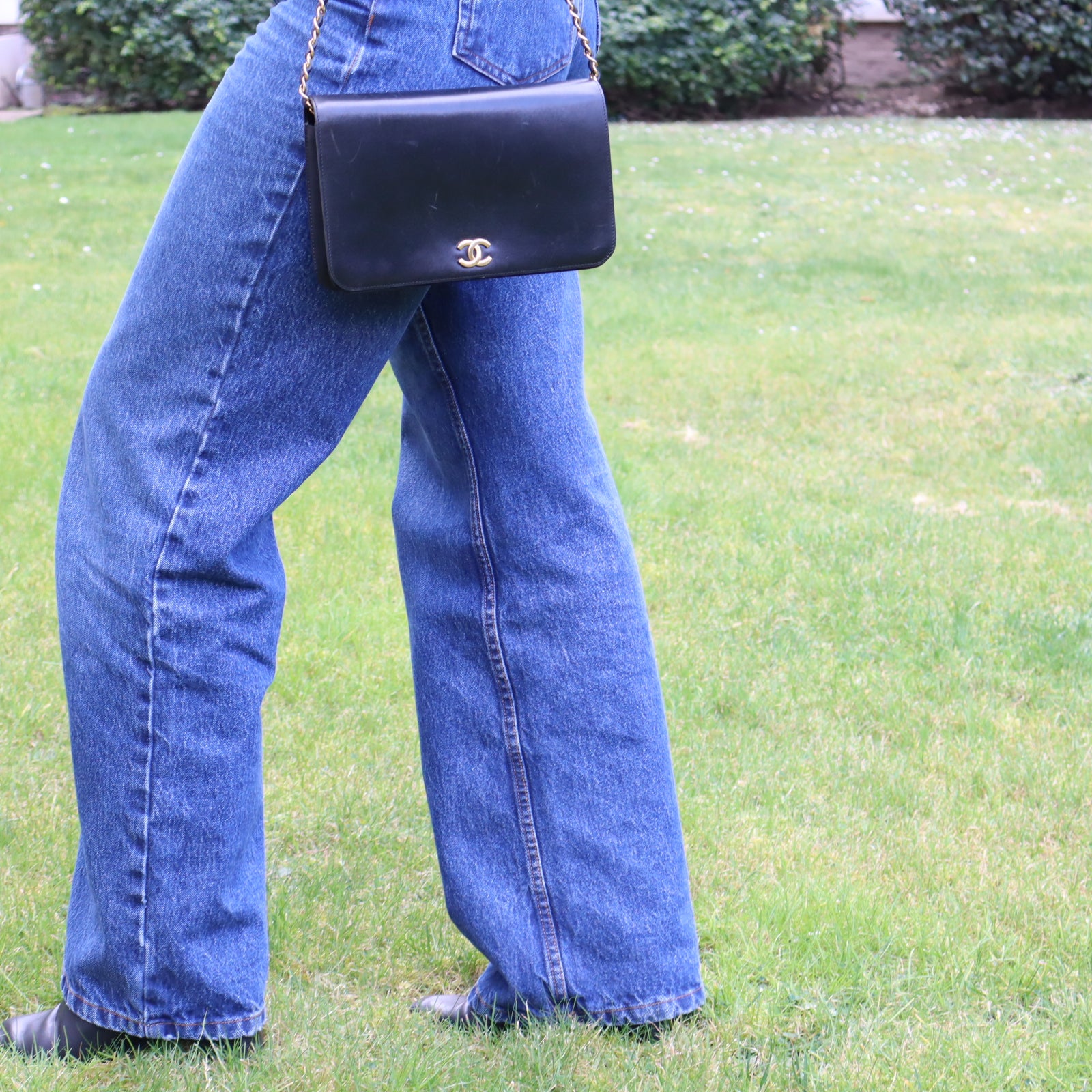 Sac à rabat à cuir lisse