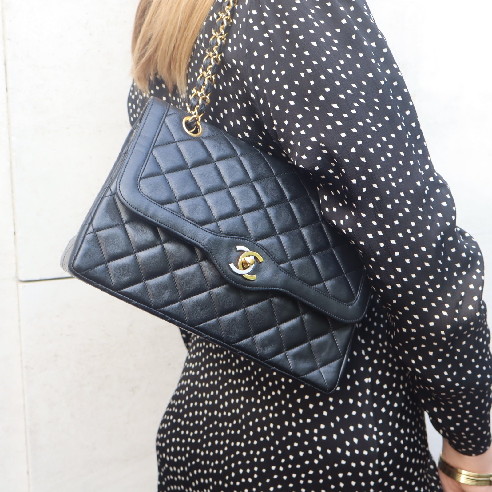 Sac à double rabat matelassé classique