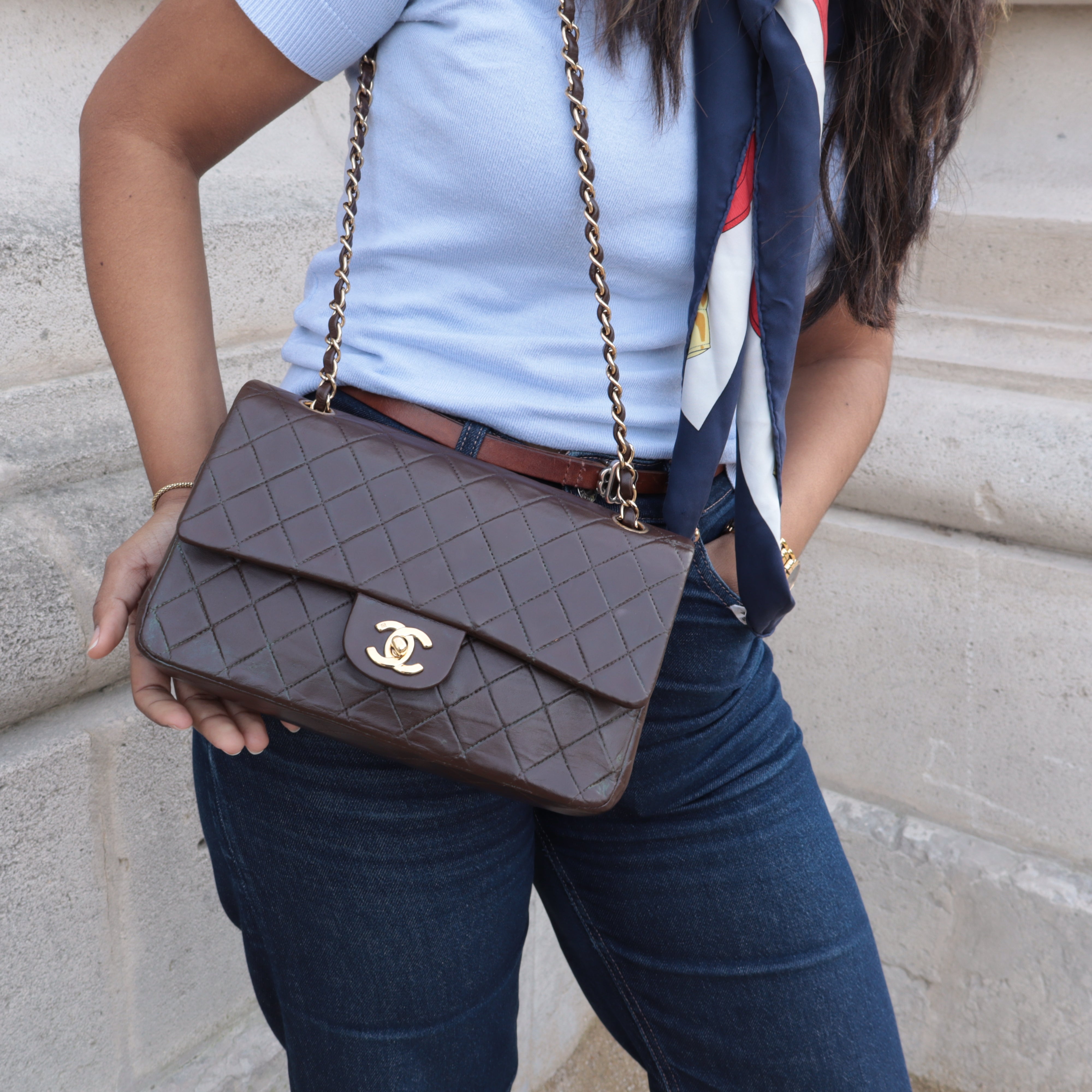 Sac à double rabat Timeless 25 cm