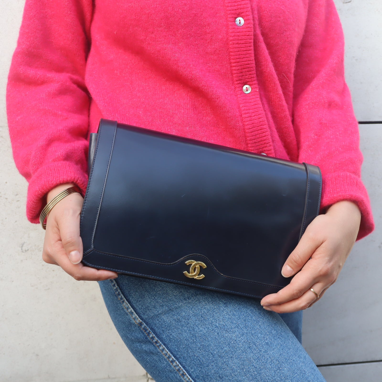 Pochette Chanel vintage d'occasion