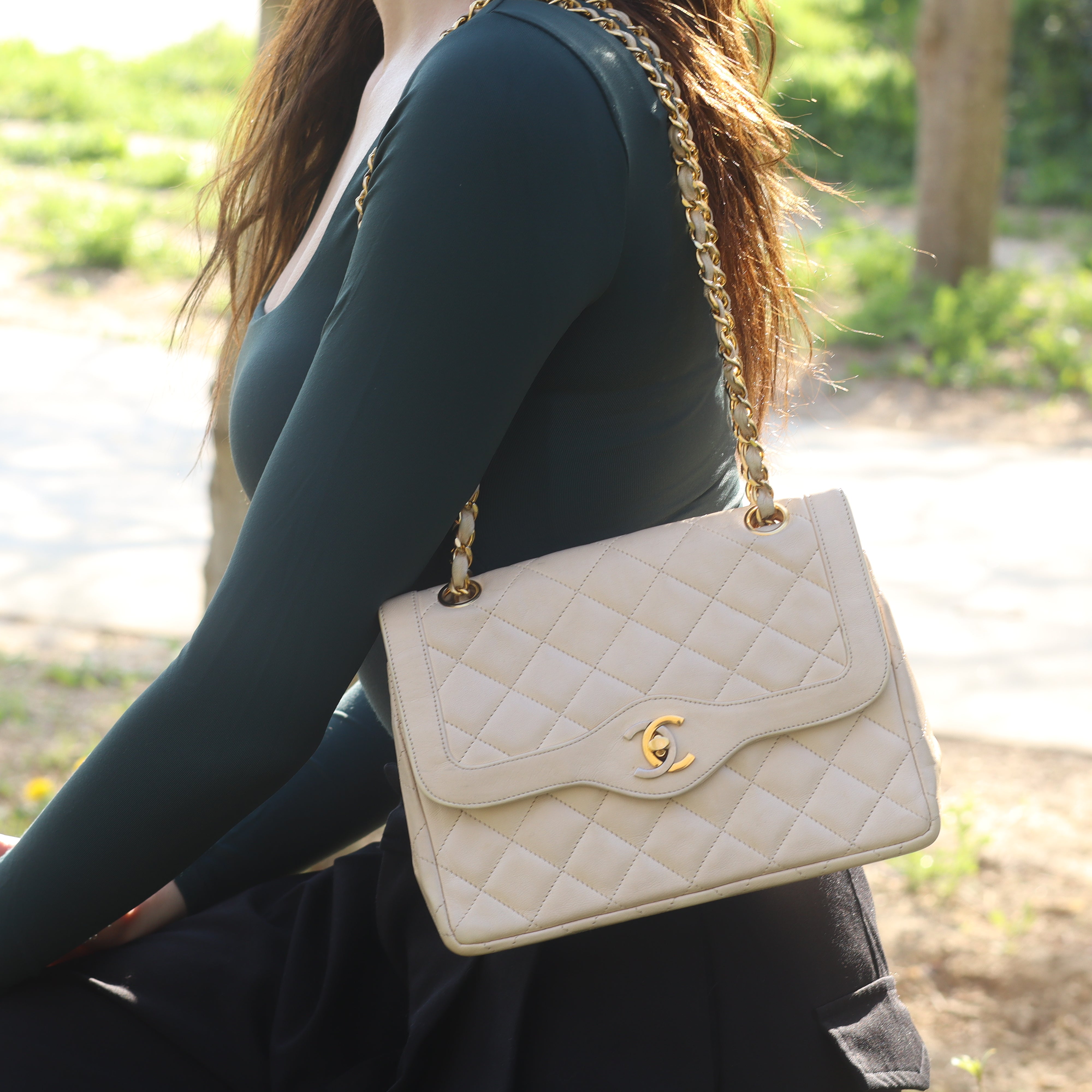 Sac à double rabat Paris limited edition 21 cm