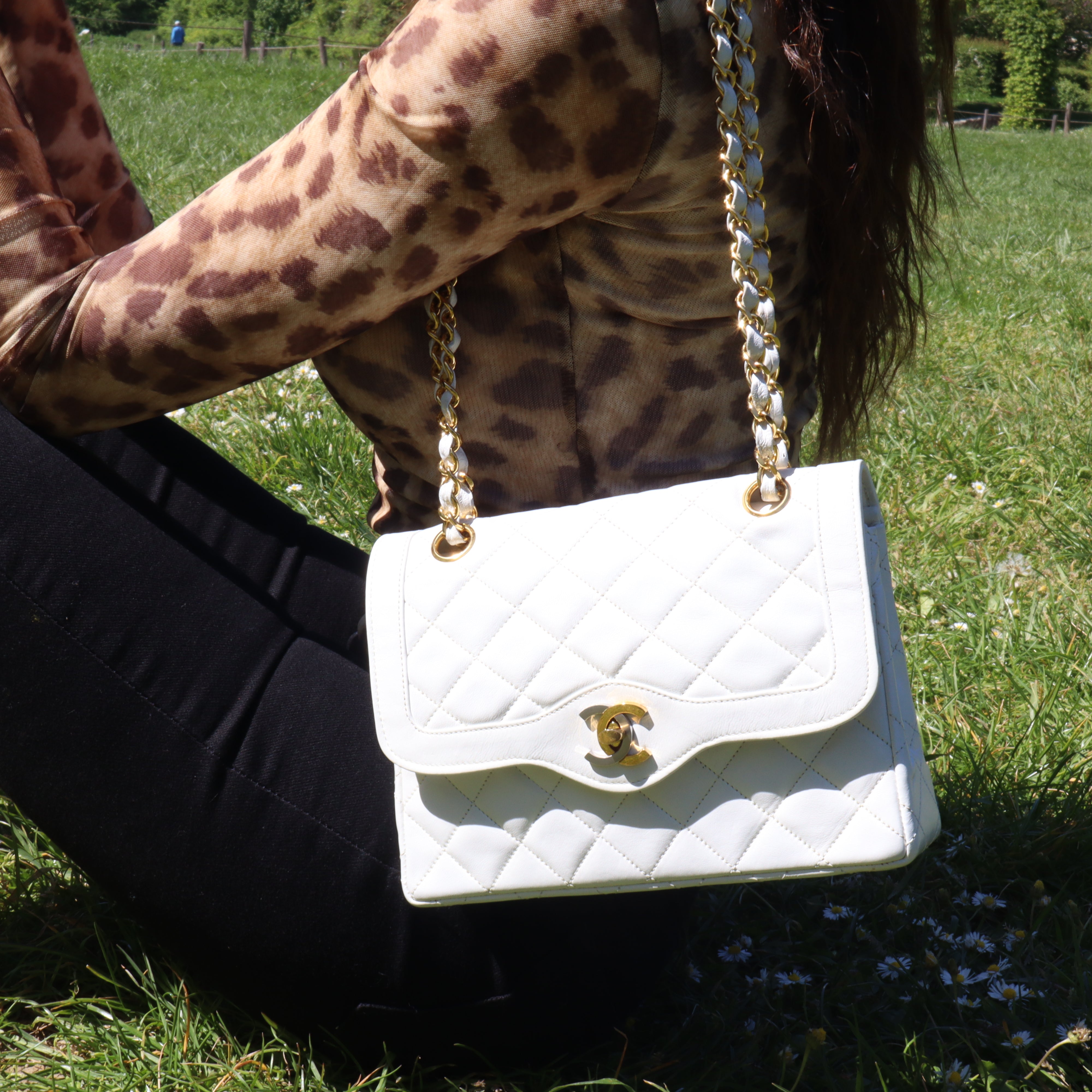 Sac à double rabat Paris limited Edition 21 cm
